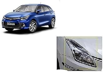 Empica Chrome Plated Headlight Frame Headlamp Cover Car Exterior Accessories Compatible With Toyota Glanza