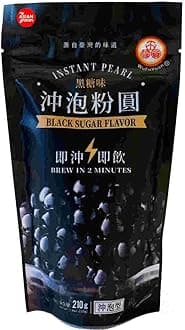 Wufuyuan Black Sugar Tapioca Instant Pearl 210g Brew in 2 Minutes Super Fast