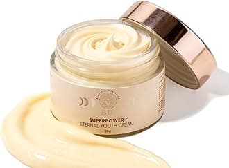 - BiE Superpower - Eternal Youth Cream | Anti-Aging Cream with Squalane, Almond Oil & Ginseng Stem Cells | Reduces Wrinkles & Fine Lines | Unisex | For All Skin Types | 50gm