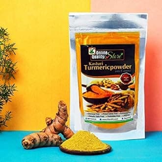 Online Quality Store Organic Kasturi Haldi Powder -600g| Curcuma Aromatica | Kasturi Turmeric Powder for Face Beauty, Brightening & Glowing Skin, Face Pack |Kasthuri Manjal Powder for Enhances Skin Complexion