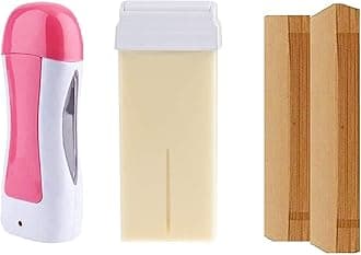Wax Roll on Wax Heater Machine Hair Removal Wax Warmer with Roll on Wax Refill Cartridge and Wax Strips Hair Removal Waxing Kit for Women - Multicolor Waxing Combo (Pack Of 2)