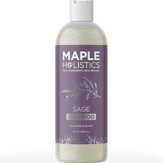 Sage Shampoo for Anti Dandruff with Jojoba, Argan, and Organic Tea Tree Oil - Natural, Sulfate Free Treatment for Women and Men - Safe for Color Treated Hair (8 fl. oz.)