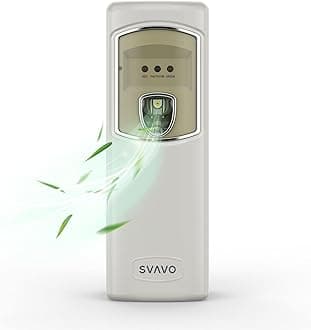 SVAVO Automatic Air Freshener Dispenser - Wall Mounted/Free Standing Auto Aerosol Spray Dispenser Programmable Fragrance Dispenser for Indoor-Bedroom, Hotel, Office, Commercial Place, Grey