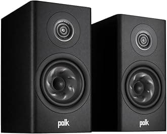 Polk Audio Reserve R200 Large Bookshelf Speaker for Dynamic and Detailed Home Theater Audio with 1" Pinnacle Ring Tweeter & 6.5" Turbine Cone Woofer, Dolby Atmos & IMAX Enhancement, Wall Mountable,