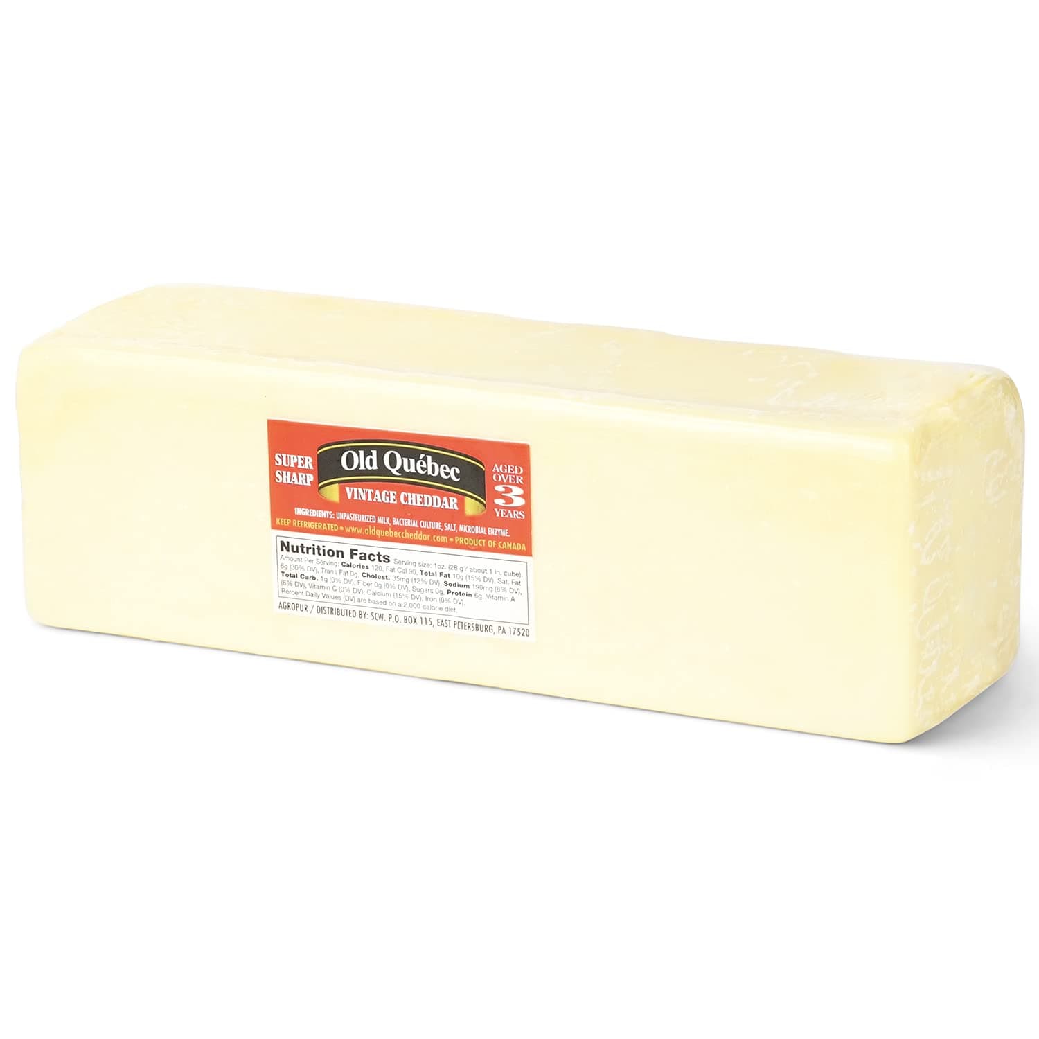 Super Sharp Vintage Cheddar Cheese - Aged Over 3 Years - 4.5-5 lbs