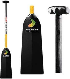 Z&J SPORT Dragon Boat Paddle Full Carbon IDBF Approved Dihedral Blade Oval Shaft