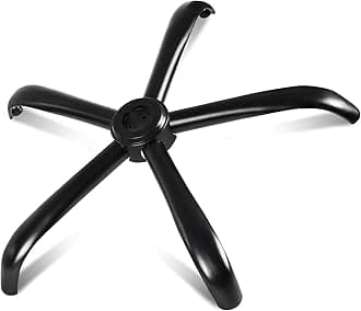 MASTERY MART Heavy Duty Office Chair Base Replacement, 2500 Lbs, 28"(70 cm), Metal Desk Chair Base Replacement Parts with Universal Gas Cylinder Hole and Casters Sockets, Matte Black