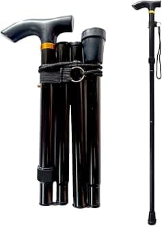Collapsible Walking Cane for Women & Senior Men, Folding Lightweight Sticks for Seniors Balance, Adjustable Canes, Stick and Crutches for Adults, bastones para caminar Mujer & Hombre