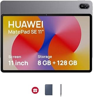 MatePad SE Tablet, 11-inch Eye Comfort Display, Large Capacity Battery, 8GB+128GB, Wifi, M-pencil in-box, Nebula Gray + FOC