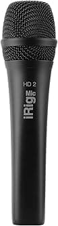 IK Multimedia iRIG Mic HD 2 - High-Resolution Microphone for iOS and Mac, High Quality Sound, Professional Recording, Compatible with iPhone, iPad, Mac and PC