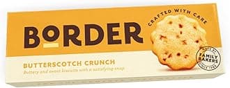 Border Biscuit Butterscotch Crunch - Made with Real Butter & Butterscotch - Deliciously Crunchy Treat - Perfect Food Gift for Biscuit Lovers - Pack of 4 x 135g