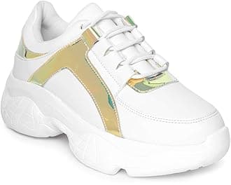 Vendoz Women Premium White Casual Shoes Sports Shoes Sneakers