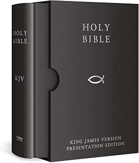HOLY BIBLE: King James Version (KJV) Black Presentation Edition
