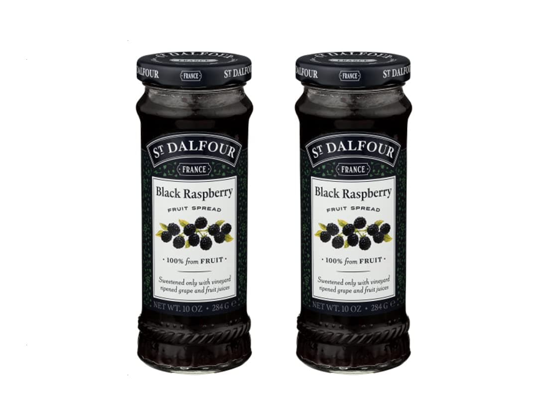 St. Dalfour All Natural Fruit Spread Black Raspberry -- 10 oz - 2 pc