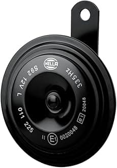 HELLA 011225871 Black 92mm 12V BX Disc Horn Kit (Universal Fit)