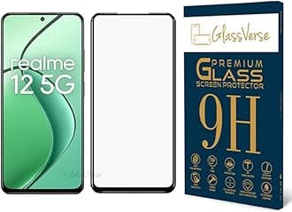 GlassVerse 11D Tempered Glass For Realme 12 5G Cellphone (Pack of 1) With Free Installation Kit Full Screen Coverage-6.72 Inch