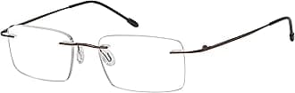 Eyekepper Frameless Reading Glasses for Men Reading - Rectangle Rimless Reading glasses (Brown,2.50)
