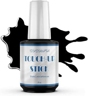 Cocomfix Black Appliance Touch Up Paint - High Gloss Paint Touch Up for Refrigerators, Washers, Dryers, Dishwashers, Microwave Oven and Other Appliances. 1 Fl Oz (Black)