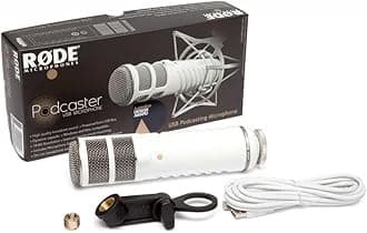 RØDE Podcaster End-address Broadcast Dynamic USB Microphone for Podcasting, Streaming, Gaming, and Voice Recording
