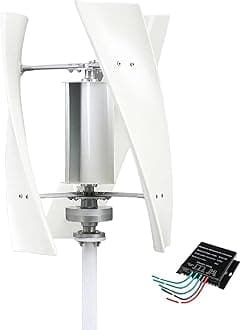5kW Vertical Axis Wind Turbine Kit for Home Use - 12V/24V/48V Permanent Magnet Generator with MPPT Controller, Easy Installation, Efficient Renewable Energy Solution
