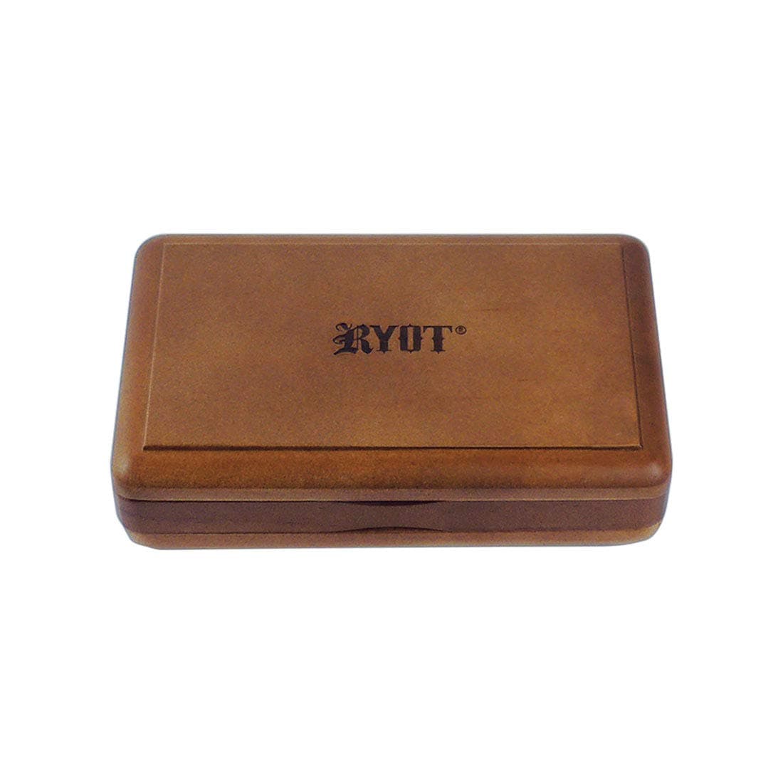 RYOT 3x5โ Solid Top Box in Walnut | Premium Wooden Box Perfect for Sifter - Monofilament Mesh Screen - Glass Base Tray - Prep Card - Pollen Catcher