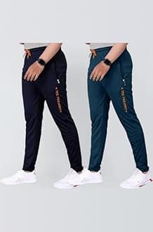 Pinkmint Men Combo Track Pant with Lycra Elastic Jogger Suitable for Active Wear, Jogger Yoga Wear, Sports (Pack of 2)