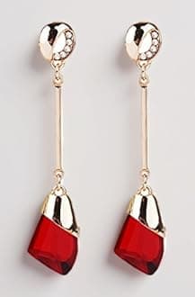 Shining Diva Fashion AAA Quality 18k Gold Plated Crystal Earrings For Women & Girls