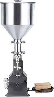 Pneumatic&Manual Paste Liquid Filling Machine Bottle Filler Machine 20-110ml Bottle Filling Machine Stainless Steel (Pneumatic-110ML)