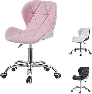 CLIPOP Office Desk Chair Pink White Mixed Color