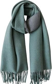 Floralies Cashmere Scarf for Women Wool Scarf Gift Box Double-sided Style Tassels Winter Thick Oversized Scarves Wraps