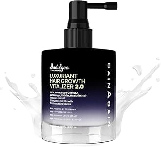 Indulgeo Essentials Gain Again Luxuriant Hair Vitalizer Growth Serum 2.0- 50ml Infused with Rosemary, Copper Tripeptide & Procapil by Sederma | Promotes Hair Growth, Prevents Hair Fall & Soothes Scalp| Paraben & Sulphate Free