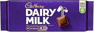 Dairy Milk Chocolate Bar, Creamy and Smooth Milk Chocolate, 180 g (Pack of 1)