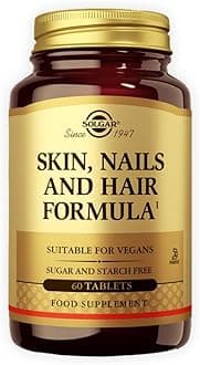 Solgar Skin Hair and Nails - 60 Pack - Helps Build Collagen - with Zinc, Copper and Vitamin C - Vegan and Gluten Free