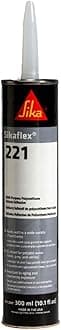 Sika Sikaflex-221, Gray, multi-purpose sealant/adhesive, polyurethane fast curing sealant, 10.1 fl. oz Cartridge