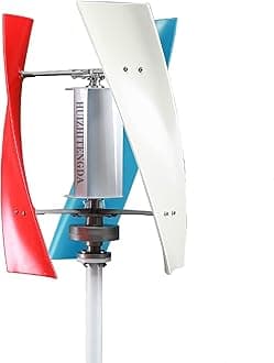 10000W Vertical Axis Wind Turbine, 110V/220V Wind Turbine Generator with MPPT Controller Off Grid System Free Energy Windmill Home