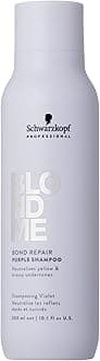 BlondMe Bond Repair Purple Shampoo for Blonde Hair | Neutralizes Yellow & Brassy Tones | Strengthens, Repairs, & Prevents Breakage | For Moisturized, Healthy-Looking Cool-Toned Blondes