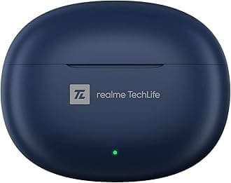 realme TechLife Buds T100 | IPX5 Water Resistance | Bluetooth 5.3 | up to 28 Hours Total Playback - (Blue)
