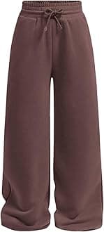 SOLY HUX Girl's Straight Wide Leg Sweatpants Casual High Waisted Baggy Joggers Track Pants