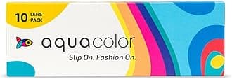 Aquacolor Daily Disposable Colored Lenses with 0 Power - Flirty Blue - (10 Lens/Box)