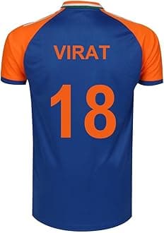 KNK Cricket India Jersey T20 WC 2024 Fan Supporter T-Shirt Cricket Team Uniform Kids to Adult