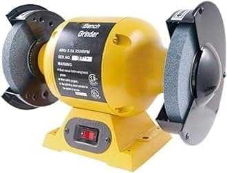 HHIP 7600-0030 Heavy Duty Bench Grinder, 6" Size, .5 HP (Pack of 1)