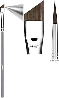 Angled Eyeliner Brush Slanted - Small Thin Winged Liner For Clean Lines To Apply Smooth Liquid Gel Liner For A Fine Wing | Application Of Flat Angle Edges Allows Precision Control Sexy Cat Eyes