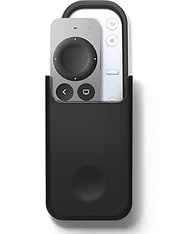 elago Universal Remote Holder Mount - Compatible with Apple TV Remote and Other Controls, Strong Sticker Included, Detailed Design (Medium, Black)