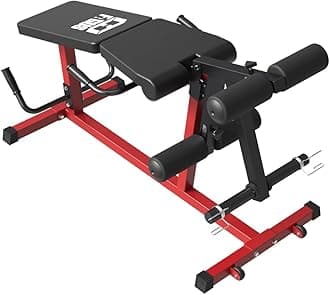 Leg Extension and Leg Curl Machine,Seated Leg Extension and Lying Curl Machine for Home Gym,Leg Press Bench Fit for Both 1'' and 2'' Weight Plates
