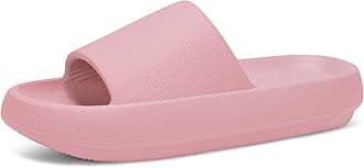 welltree Slides for Women Men Pillow Slippers Non-Slip Bathroom Shower Sandals Soft Thick Sole Indoor and Outdoor Slides