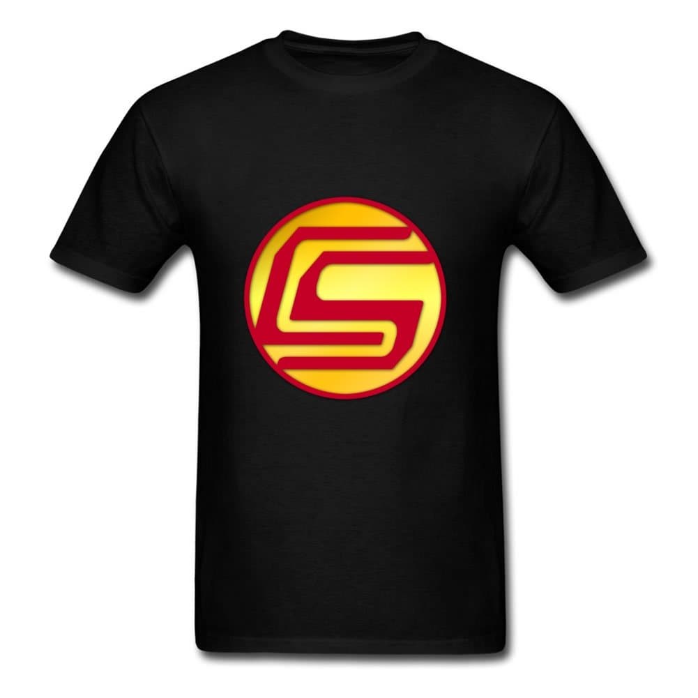 Small Custom Men T Shirt Captainsparklez Logo Black Pattern