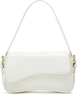 Shoulder Bag for Women Y2K Crossbody Purse PU Leather Underarm Handbag 2 Adjustable Strap for Daily Commute Travel