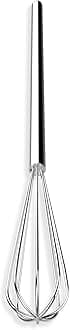 Rattleware 10.5” Long-Handle Silver Espresso Round Coffee Whisk – Designed for perfect coffee distribution with a stainless-steel, ideal as a coffee whisk, long handle whisk, and espresso stirrer