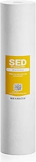 Max Water 1 Micron 20 x 4.5 Sediment Filter - Whole House BB Water Filtration System Replacement Cartridge Compatible with DGD-5005-20, FP25B, SDC-45-2005 (1 Pack)