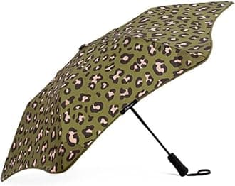 BLUNTMetro Travel Umbrella – 39" Windproof Umbrella, Compact Umbrela for Wind and Rain, Portable, Heavy Duty, UV Protection - Leopard Print